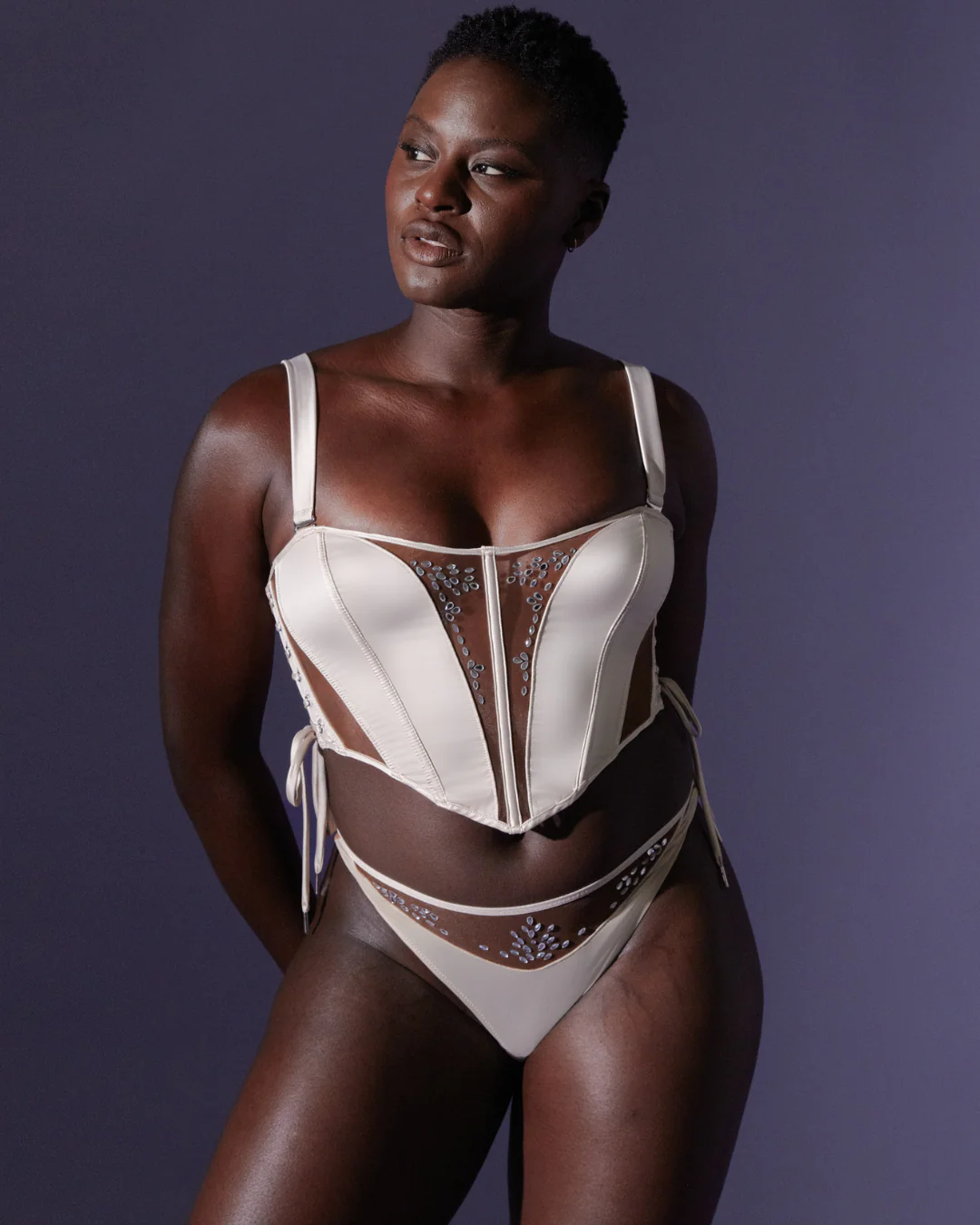 Dripping in Jewels Thong - Available in Multiple Nudes - FINAL SALE - Image 6