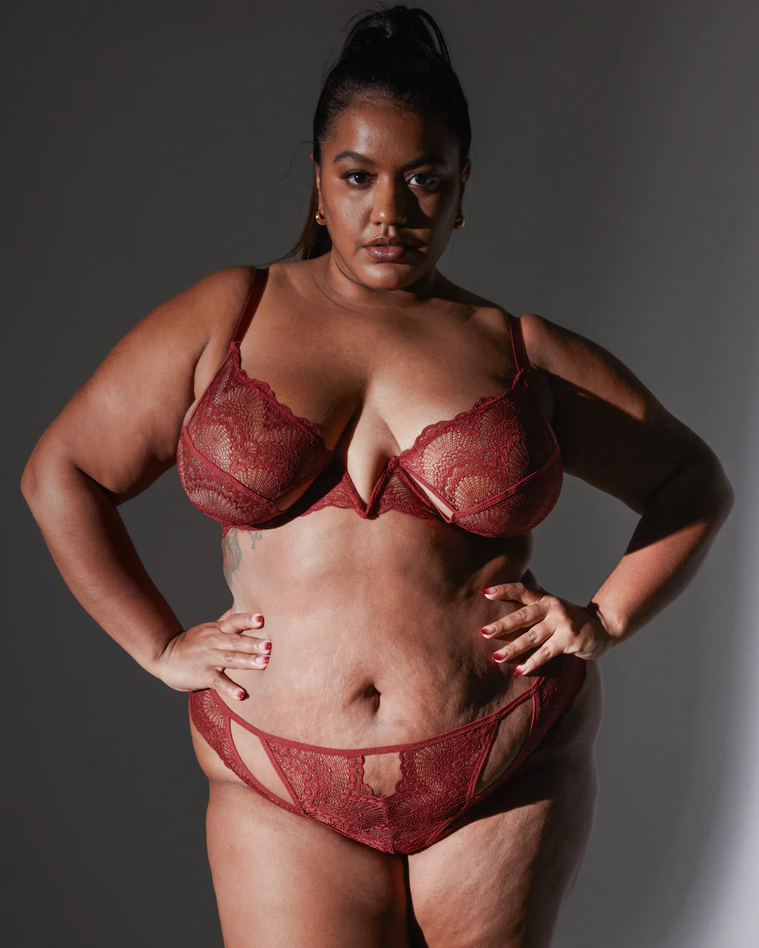 Kane V-Wire Bra - Ruby - Image 6