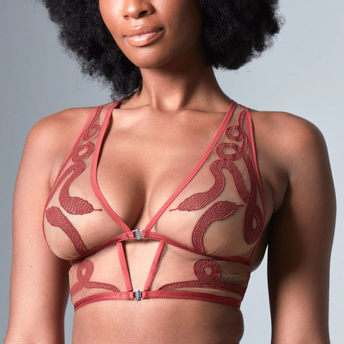 Medusa Bralette - Oxblood - Available in Multiple Nudes - Image 7