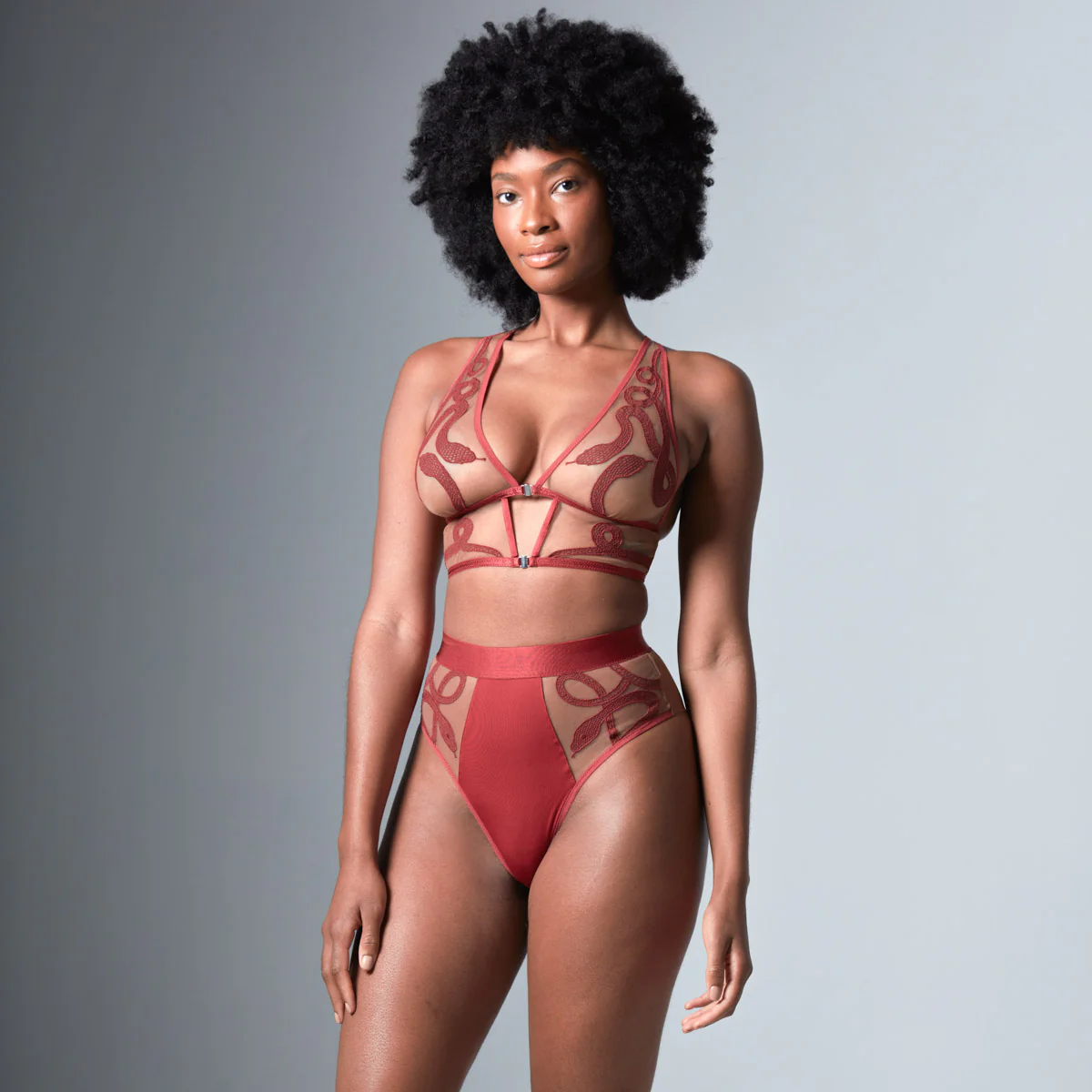 Medusa Bralette - Oxblood - Available in Multiple Nudes - Image 5